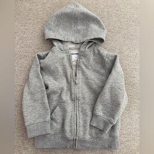 Old Navy Heather Gray Kids Zip Up Hoodie